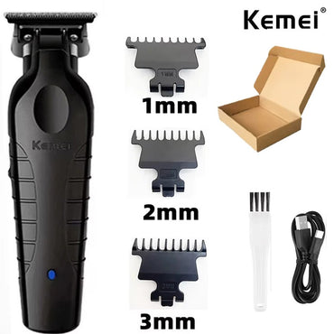 Kemei  KM-2299 KM-2024  Professional Barber Cordless Electric Hair Clippers USB Rechargeable Hair Trimmers Hair Cutting Machine