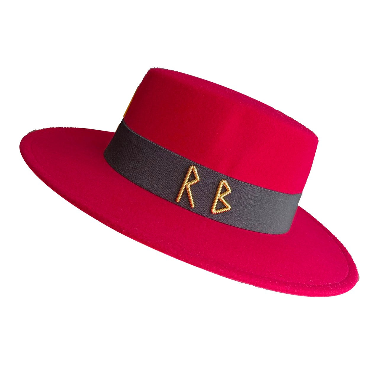 Fedora Chapéu de Copa Reta Chapéu de Outono/Inverno Chapéu RB Britânico Francês Chapéu de Copa Reta Chapéu Punk Jazz Chapéu de Aba Larga Gorras ??