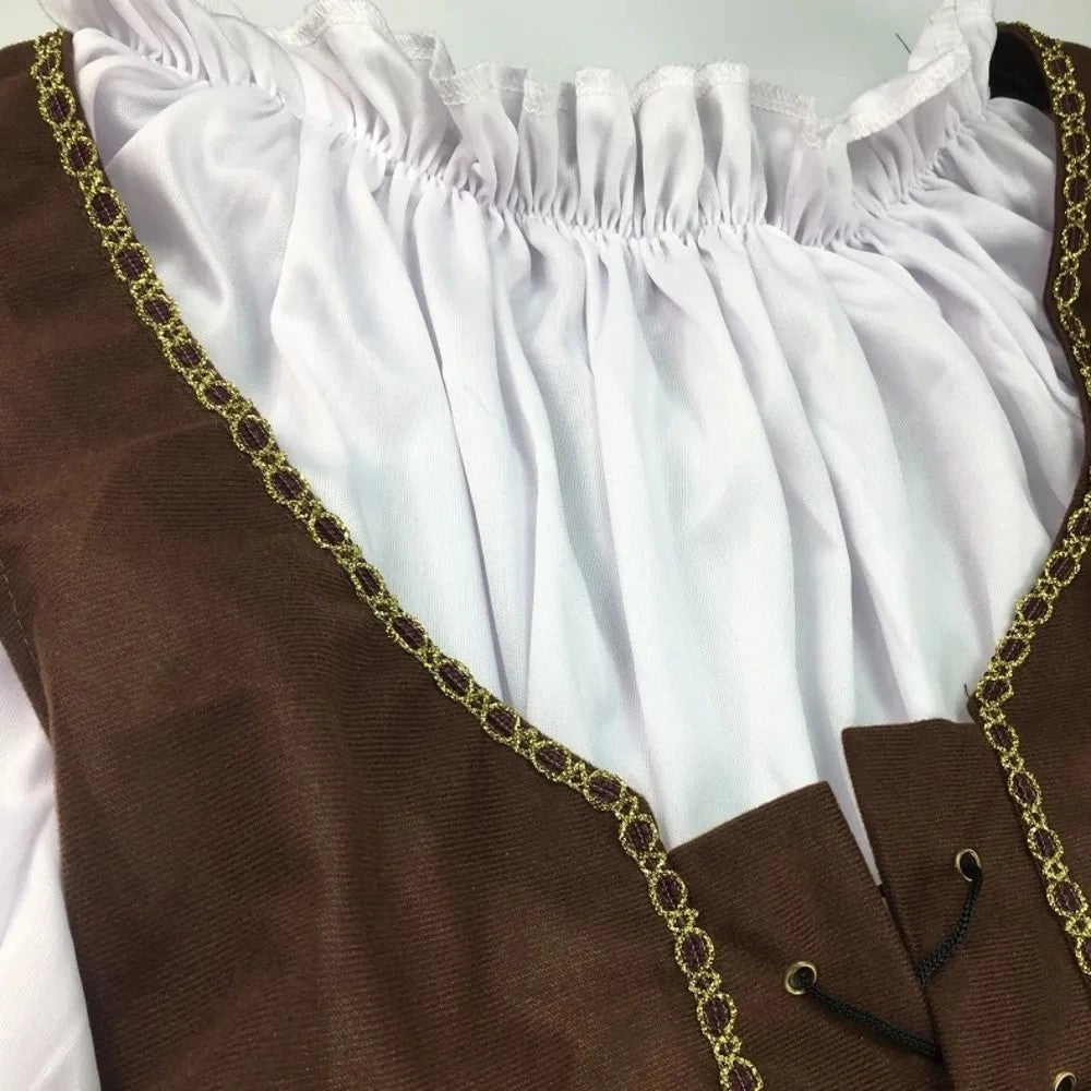 Pirate Pirates of the Caribbean Cosplay Captain Jack Sparrow Costume Men Women Female Male Female Carnival Halloween Sexy Set