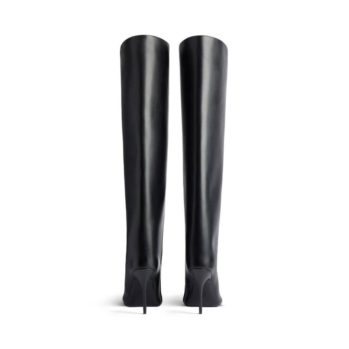 2024New Designer Slender High Heels Knee Length Women's Boots Fashion Walk Party Women's Large Mid Size Boots Autumn and Winter
