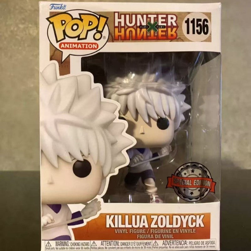 Hunter X Hunter Funko Pop Action Doll Model Anime Killua Zoldyck Kite Bisky Netero Sculpture Dolls Limited Edition Model Toys