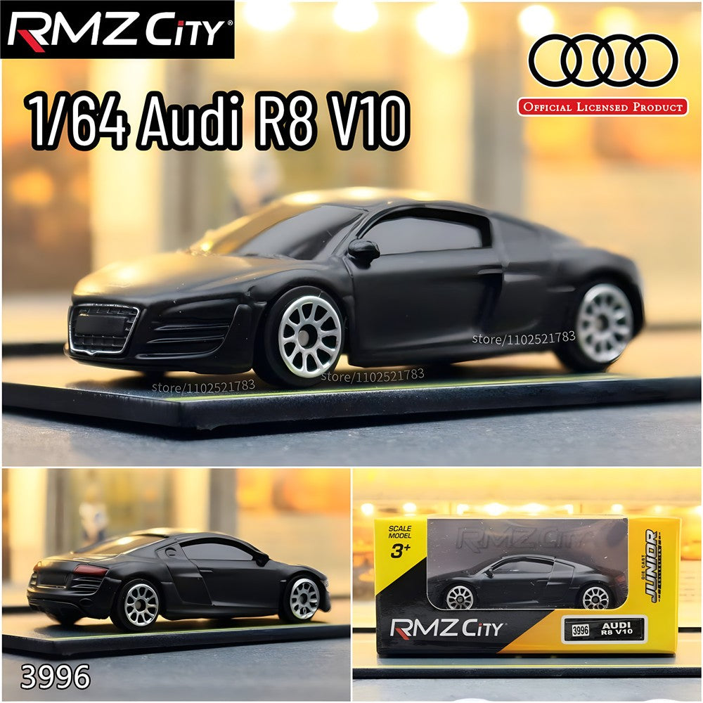Escala 1:64 Audi R8 V10 Modelo de Carro Réplica Miniatura de Metal Arte Toyota VW Mercedes BMW Coleção de Veículos Presente Brinquedo para Menino