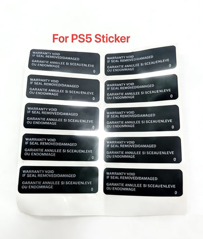 Lot Replacement for Ps4 1000 11XX 1200 20xx Slim Pro Housing Host Warranty Sticker for Ps5 Console Case Shell Label Seal