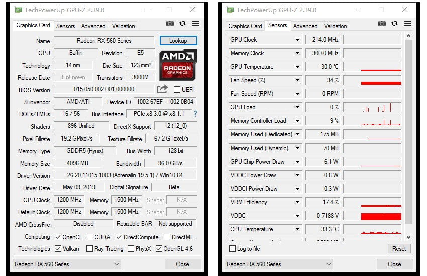 Kllisre RX 560 4GB RX 550 Nova Placa Gráfica 128Bit GDDR5 Placas de Vídeo Para AMD Radeon RX560