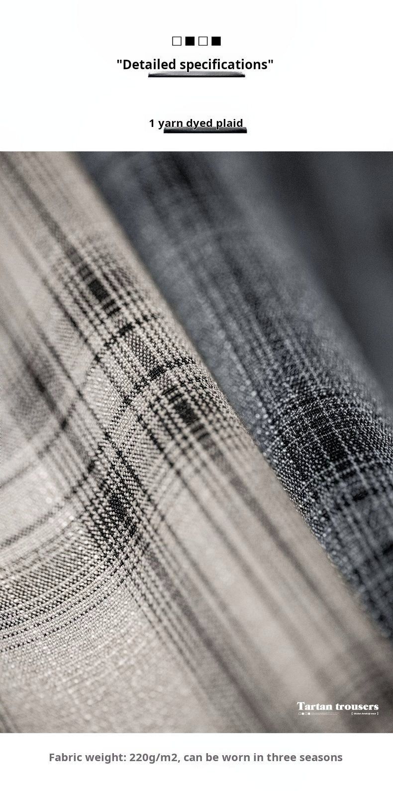 Maden Calça Cargo Xadrez Masculina Vintage Primavera Leve Caimento Solto Cintura com Cordão Calças Retas Casuais Perna Larga