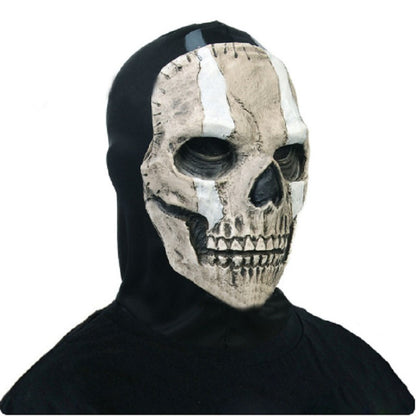 Unisex Halloween Horror Ghost Skull Mask MW2 Latex Headgear Helmet Cosplay Perform Party Masquerade Prop Cosplay