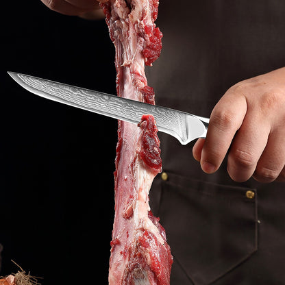 1-9 PCS Chef Knife Set Damascus Steel Kitchen Knives Razor Sharp Cleaver,Paring,Bread,Boning,Chef Special Knife With G10 Handle