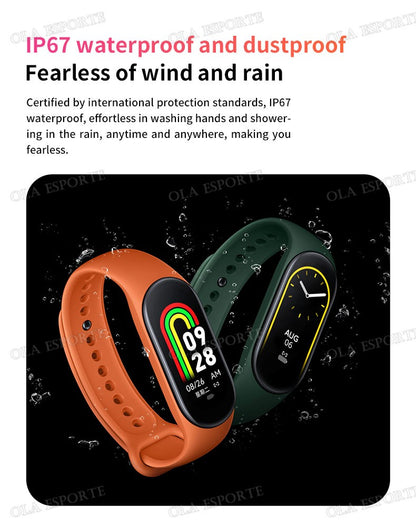 For Sports Smart Watch Music Control Fitness Calorie Track Bracelet Phone Message Remind Steps BT SmartWatch M8 Band