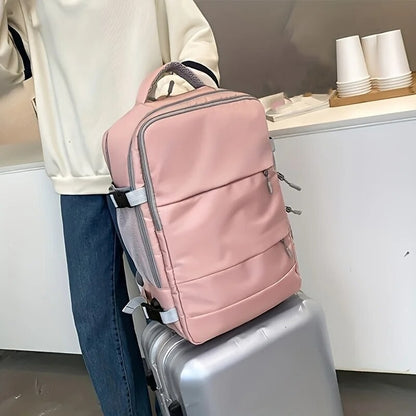 Mochila de Viagem Multifuncional de Grande Capacidade com Compartimento para Calçados e Múltiplos Bolsos