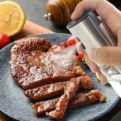 Frasco Pulverizador de Óleo Doméstico Garrafa de Spray de Azeite para Cozinhar Churrasco Frasco Vazio de Óleo para Assar de Plástico Frasco de Vinagre ou Pincel de Óleo