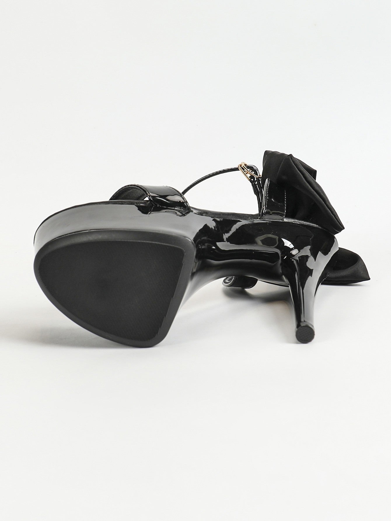 15CM Stiletto Runway Model Shoes 2024 New Summer Party Dress High Heels 5CM Platform Black Pole Dance Shoes Ladies Bow Sandals