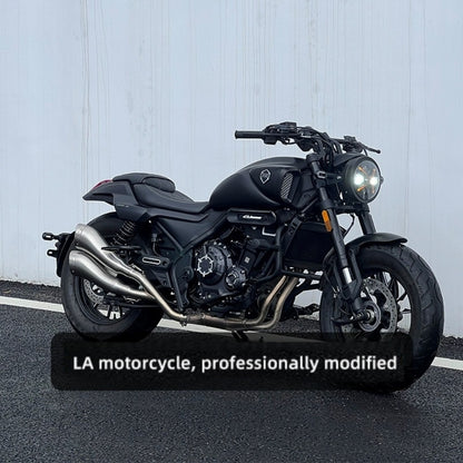 For VOGE CU525 special modified accessory HA dolphin dual exhaust system - the full-length sound is deep and low-pitched.