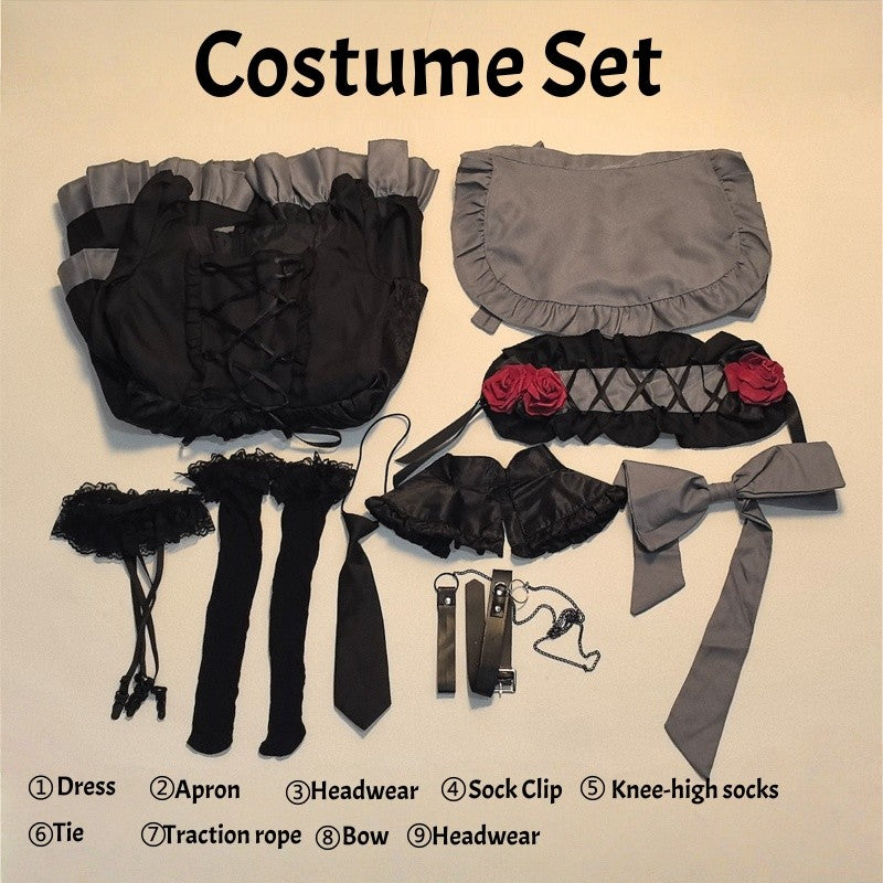 Marin Kitagawa Cosplay Costume Shizuku Kuroe Dress My Dress-Up Darling Anime Halloween Christmas Carnival Suit Role Play Uniform