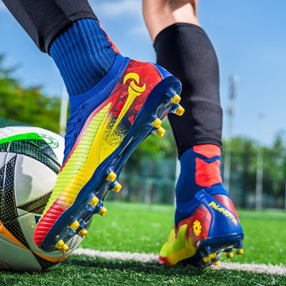 High Quality Mens Soccer Shoes TF/FG Training Football Sneakers Ultralight Non-Slip Turf Soccer Cleats Chuteira Campo 35-45