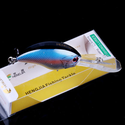 HENGJIA 13G 9CM Iscas de Pesca Rock Crank Bait Crankbait Minnow Baixo Anzóis Triplos Isca Dura Wobbler Língua Longa e Grande