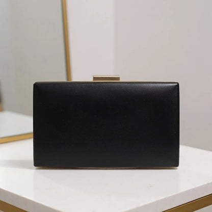 PU Fashion Female Evening Bags Golden Luxury Small Clutch Chain Shoulder Flap Design Handbags Purse