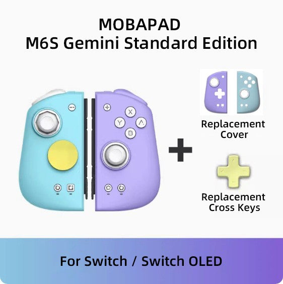 MOBAPAD M6 Gemini Bluetooth Wireless Gaming Controller with Sensing Joystick Gamepad for Nintendo Switch / Switch OLED