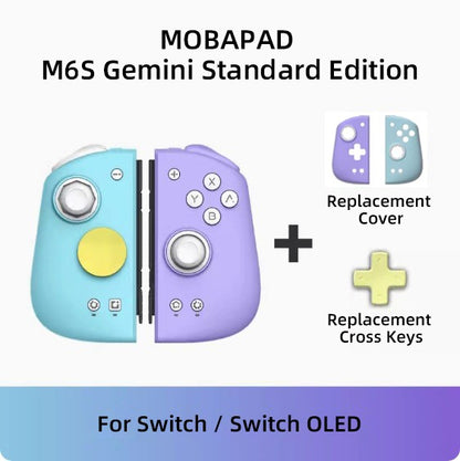 MOBAPAD M6 Gemini Bluetooth Wireless Gaming Controller with Sensing Joystick Gamepad for Nintendo Switch / Switch OLED