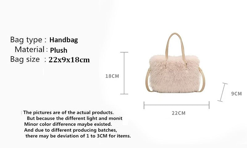 Solid Zipper Women's Shoulder Bags Ladies Bags on Sale 2024 High Quality Winter Milk Cotton Women's Handbags Fashion Soft Bolsos