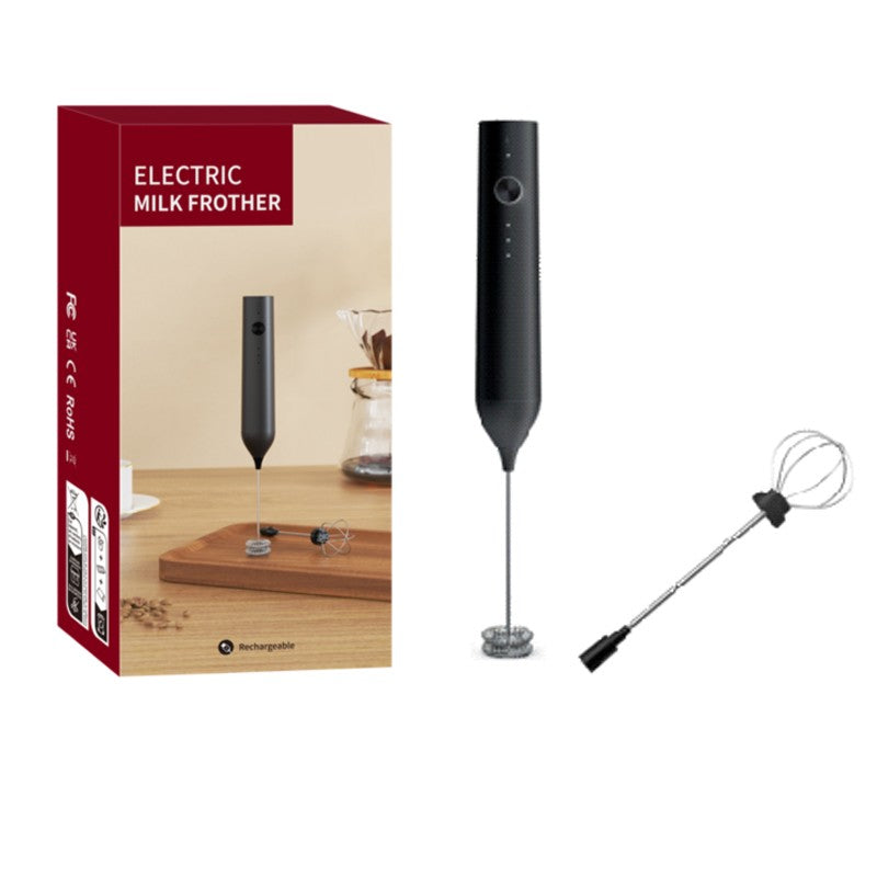 Batedor Poderoso de Cozinha Espumador de Leite Portátil para Lattes, Misturador de Bebidas Elétrico, Recarregável, Batedor de Ovos