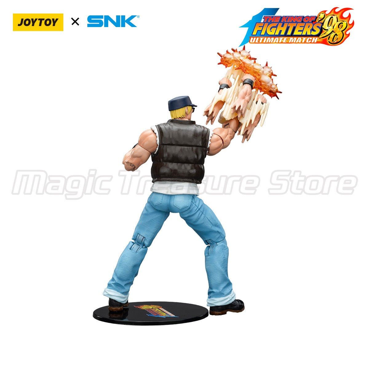 ?MT?JOYTOY Boneco de Ação 1/18 SNK KOF'98UM Ikari Warriors Team Ralf Jones Clark Still Leona Heidern Modelo de Brinquedo Presente