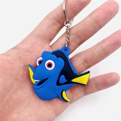 Chaveiro Desenho Animado Disney Pixar Procurando Nemo Kawaii Dory Nemo Dupla Face Chaveiro Pingente de Mochila Acessórios de Bolsa Chaveiro de Carro
