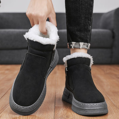 Winter High Top Keep Warm Shoes Good Quality Waterproof Upper Plush Shoes Anti Slip Cotton Snow Boots Unisex Shoes