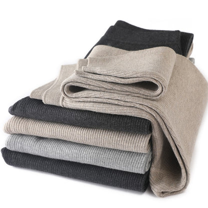 Men's Pull Wool Underwear Pants High Waisted Elastic Thermal Tights Leggings Warm Fleece Inner Wear Underpants Man Clothing