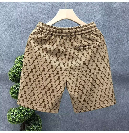 High Quality Men's Shorts Summer American Gym Shorts Fashion Green Short Pants Harajuku High Street Men's Clothing Streetwear