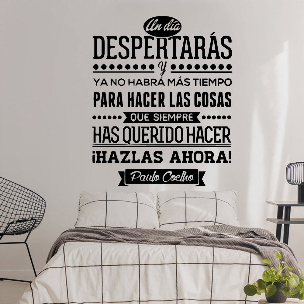 1 pc new Spanish sentence Wall Sticker Removable Wall Stickers Diy Wallpaper For Baby's Rooms Removable Decor Wall Decals