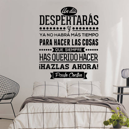 1 pc new Spanish sentence Wall Sticker Removable Wall Stickers Diy Wallpaper For Baby's Rooms Removable Decor Wall Decals