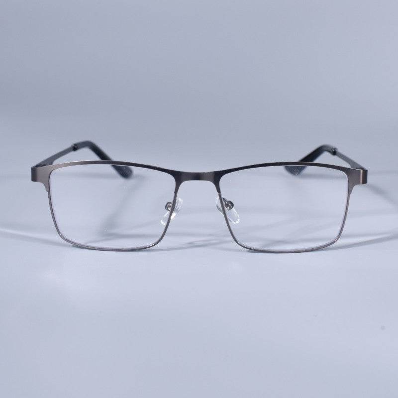 Homens Quadrados Metal Armação Grande Leitura Dobradiça de Mola Óculos de Presbiopia Bloqueio de Luz Azul Proteção Ocular Óculos +75+125+175+4