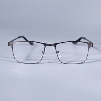 Homens Quadrados Metal Armação Grande Leitura Dobradiça de Mola Óculos de Presbiopia Bloqueio de Luz Azul Proteção Ocular Óculos +75+125+175+4