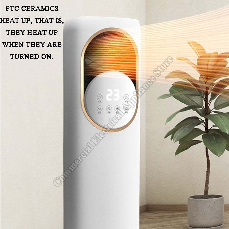Ventilador de Ar de Duplo Uso Frio e Quente, Refrigeração e Aquecimento Integrados, Mini Ar Condicionado Portátil