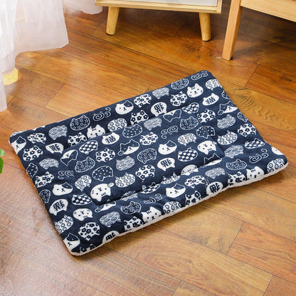 Cama Para Animais De Estimação Tapete De Dormir Para Cães Gatos Filhotes Sofá Almofada Colchão Bonito Para Cães Pequenos Grandes Cobertor Lavável Para O Inverno