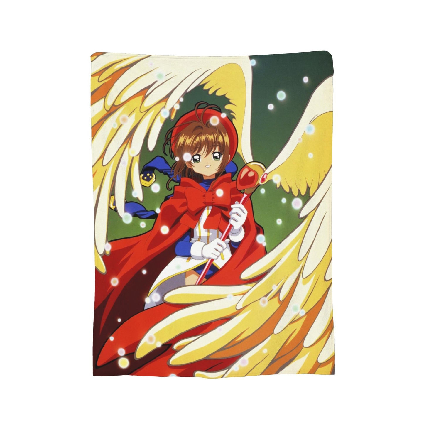 Anime Cardcaptor Sakura Cobertor de flanela, verão, portátil, super macio, mantas para casa, sofá, colcha fina de pelúcia