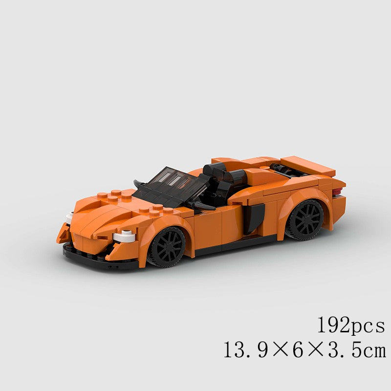 MOC Speed Sports Super Carro de Corrida Blocos de Montar DIY Tijolos Cidade Rally Técnico Grande Veículo de Corrida Presente de Natal Brinquedo