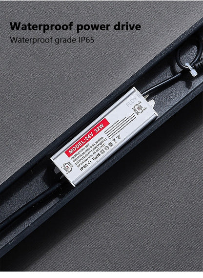 Modern Waterproof Outdoor Long Strip LED Wall Light IP65 Wrought Iron Wall Light Garden Porch Wall Light 110V 220V Lighting