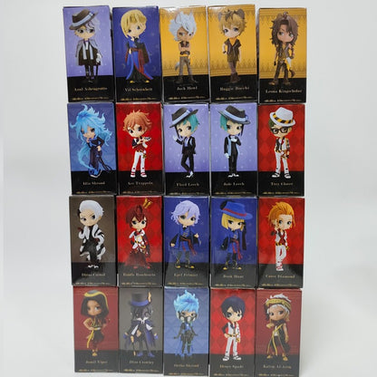 Genuine Bandai Q posket Series Disney Twisted Leona Jack Ruggie Wonderland Azul Ashengrotto Colecionáveis Brinquedos de Modelo Presente