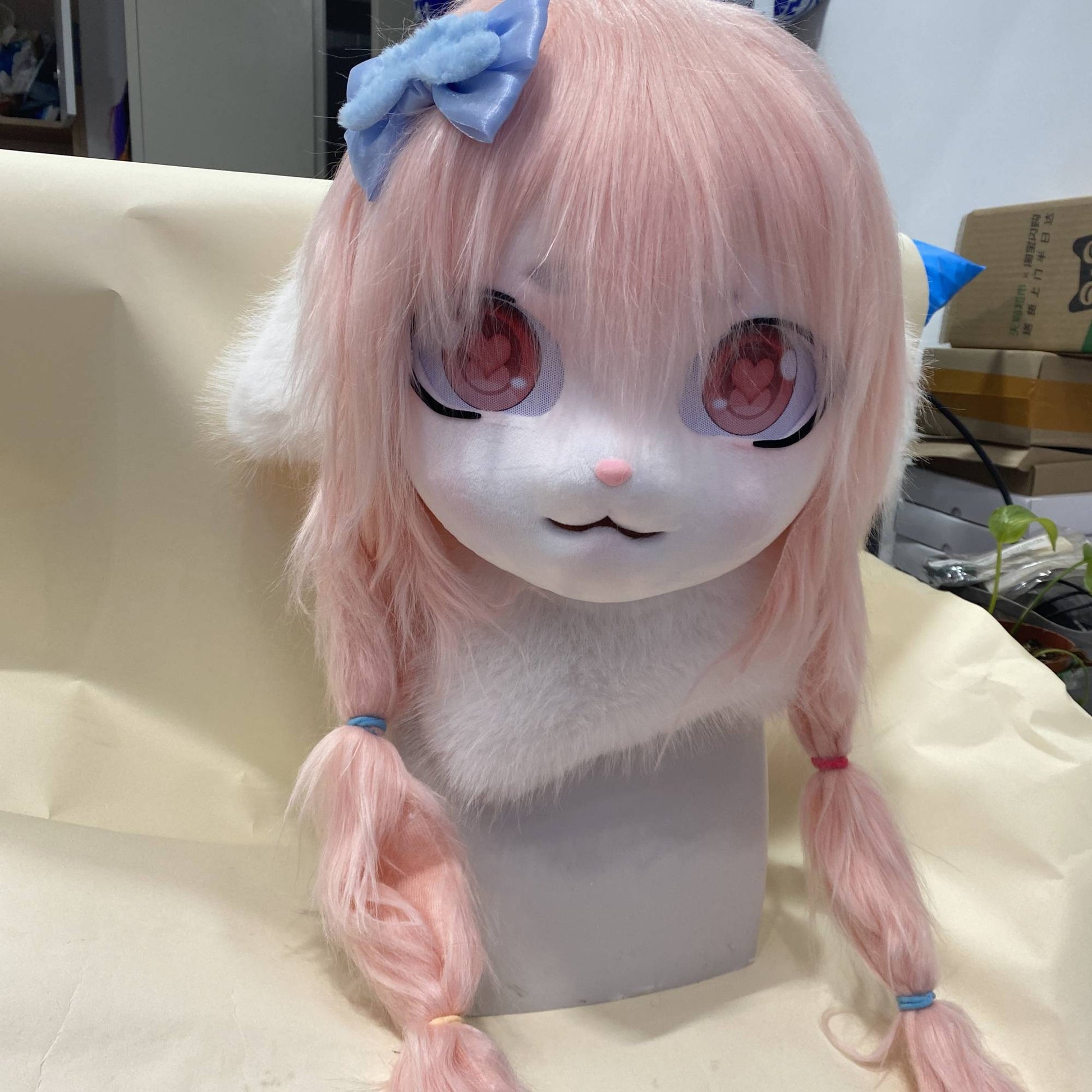 Fursuits head animal head Sheep furry head cute dog head halloween role-playing costume cosplay comic exhibition masks
