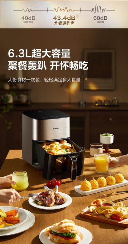 Fritadeira de ar de grande capacidade para uso doméstico e forno elétrico multifuncional integrado com nova visão