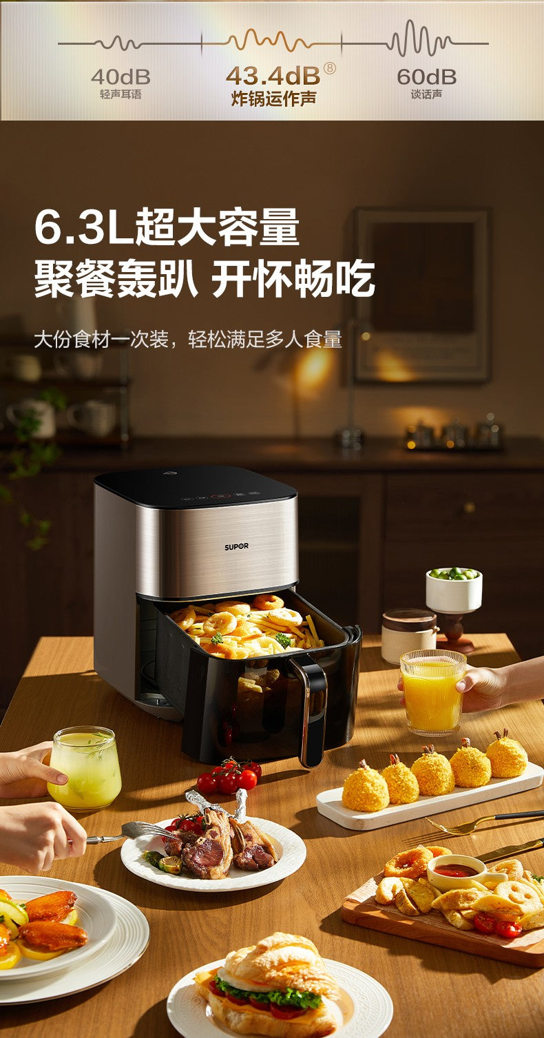 Fritadeira de ar de grande capacidade para uso doméstico e forno elétrico multifuncional integrado com nova visão