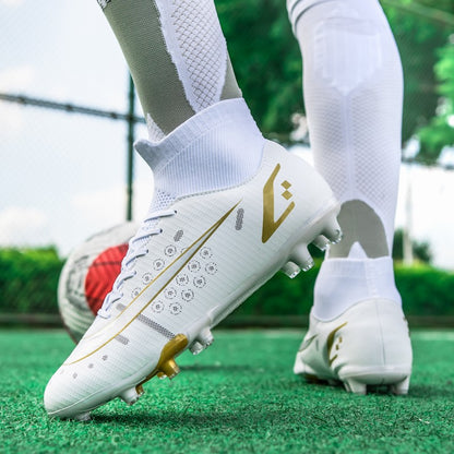 TF/FG Soccer Sneakers Youth Professional Training Football Boots Men Outdoor Lawn Non-Slip Soccer Shoes Hot Sale Soccer Cleats