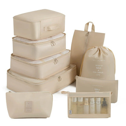 7/8/9-piece Set Travel Storage Bags,Digital Toiletries Shoes Clothes Organizer bag Suitcase Clothes Tidy Pouch,Packing Cubes Set