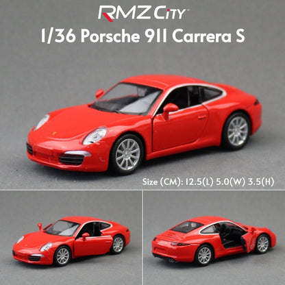 1/36 Porsche 911 GT3 918 Spyder Taycan Carro de Brinquedo de Corrida Modelo RMZ CiTY Metal Fundido Miniatura Coleção Presente Para Meninos Crianças