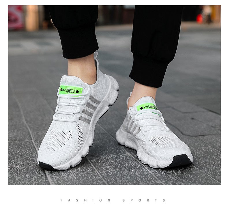 Sapatos Masculinos de Malha Respirável Modernos Leves para Caminhada Tamanhos Grandes Tênis Masculino de Tênis Tênis de Corrida ao Ar Livre Fitness 2024