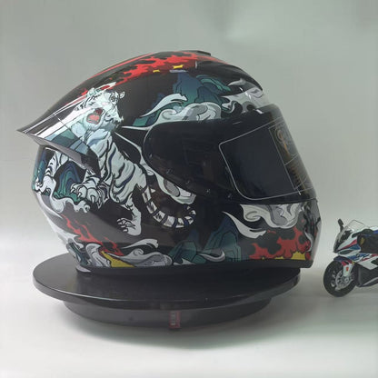 DOT Certified Full Face Motorcycle Helmet for Men And Women Anti-Fog Racing Style Couples Motorcycle Helmet