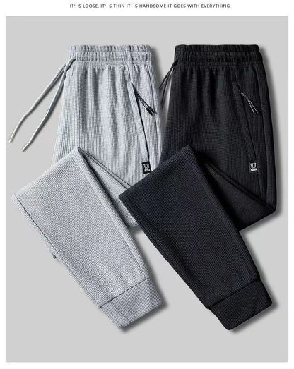 Winter Warm Lambswool Sweatpants Men's Plush Thicken Casual Joggers Trousers Male Fashion Loose Soft Waterproof Cargo Down Pants