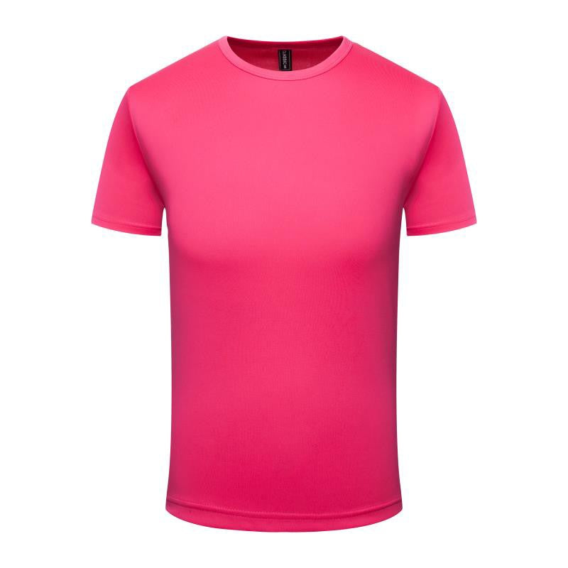 Quick Dry Round Neck T-shirt Custom Printed Embroidered Logo Sports Fitness Short Sleeve Top Running Shirt 2024