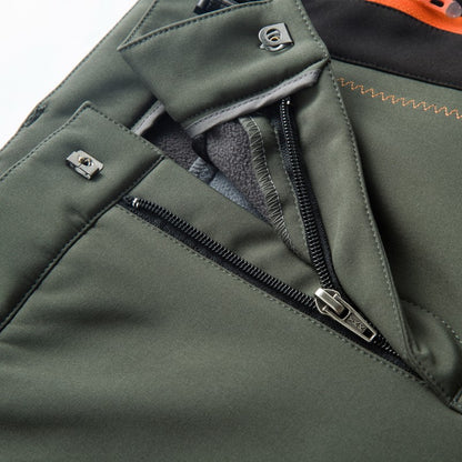 JNLN Women Winter Fleece Pants Warm Waterproof Hiking Pants Outdoor Camping Climbing Skiing Soft Shell Windproof Rain Trousers